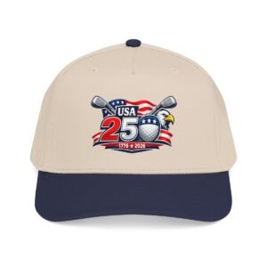 250 years USA Celebration Mid Profile Baseball Cap Quality Baseball Cap with one of our USA birthday designs